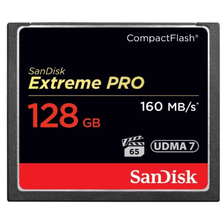 SanDisk 128GB Extreme PRO Compact Flash Memory Card UDMA 7 Speed Up to 160MB/s